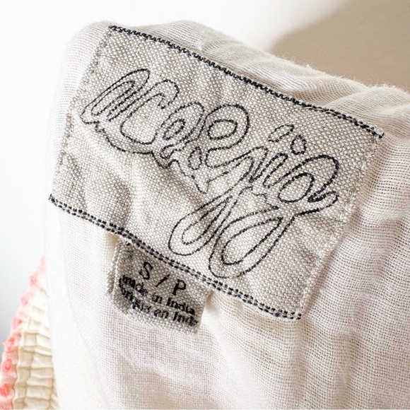 Ace & Jig Mini Skirt Size Small Gauze Cotton Blend Neon Stripe Boho Pockets - Picture 9 of 10